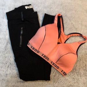 Leggings and sports bra
